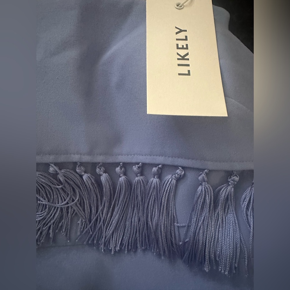 NEW Likely Blue Spaghetti Strap Sheath Midi Dress - Picture 3 of 3